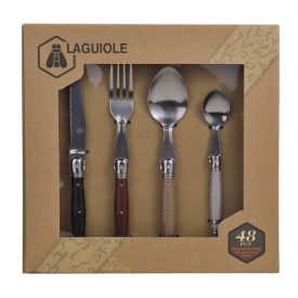   LAGUIOLE 48 részes evőeszköz készlet, rozsdamentes acél, műanyag nyéllel 40269014