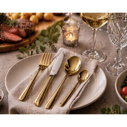 LAGUIOLE  16 részes evőeszköz készlet  rozsdamentes acél arany színű 40269020
