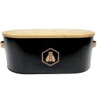 LAGUIOLE Fekete Kenyértartó Doboz, Rozsdamentes acél, Bambusz Fedővel 40269088