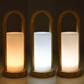 LAGUIOLE  Led Lámpás Fa és Üveg 3 színű - USB 40269400