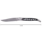 LAGUIOLE Bicska 21 cm-es, Arabeszk mintázatú, Pakkafa markolatú kés 40273019