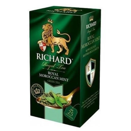 Richard Royale Moroccan Mint prémium zöld szálas tea 25x2g 853246