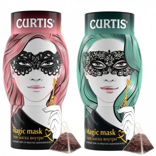 Curtis Magic Mask prémium zöld szálas tea 20 filter Fémdobozban 34g 857466