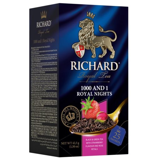 Richard Royal 1000 and 1 prémium fekete és zöld szálas tea 25 filter 900389