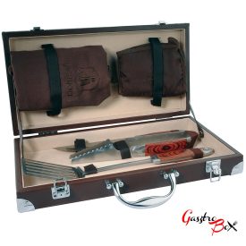 LAGUIOLE BBQ Szett, Pakkafa Markolattal, Köntössel és kesztyűvel, Táskában 40268321