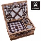 LAGUIOLE Piknik Készlet,  Fonott kosárban, minden ami a Piknikhez kell 40268331