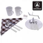 LAGUIOLE Piknik Készlet,  Fonott kosárban, minden ami a Piknikhez kell 40268331