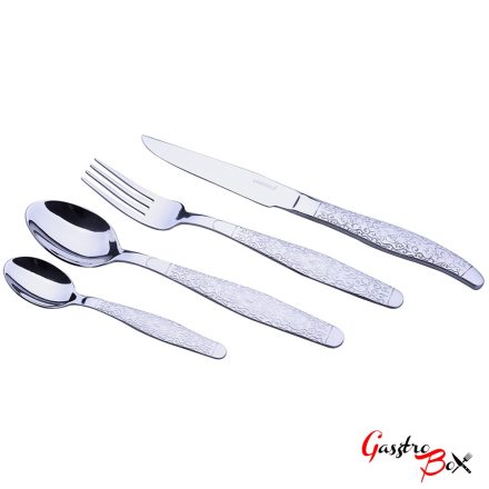 LAGUIOLE Evőeszköz Fém, Gravírozott nyéllel, 24 darabos 40268367