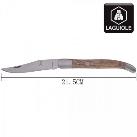 LAGUIOLE Vadászbicska 21,5 cm-es, Tölgyfa markolatú kés 40268385