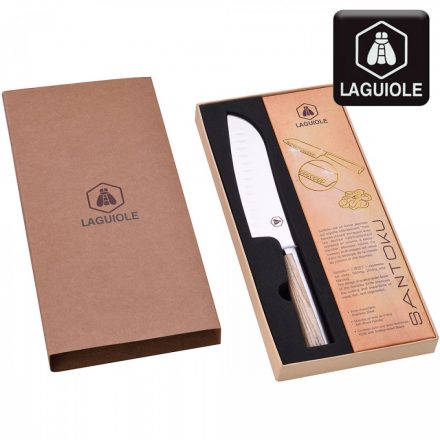 LAGUIOLE SANTOKU Chef kés, Kőrisfa markolattal, Pengeméret 17 cm 40268775