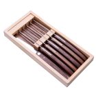 LAGUIOLE Prémium Steakkés, Mikro fogazott penge , 6 db, Diófa markolattal 23 cm 40268880
