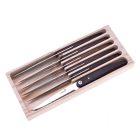 LAGUIOLE Prémium Steakkés, Mikro fogazott penge , 6 db, Diófa markolattal 23 cm 40268880